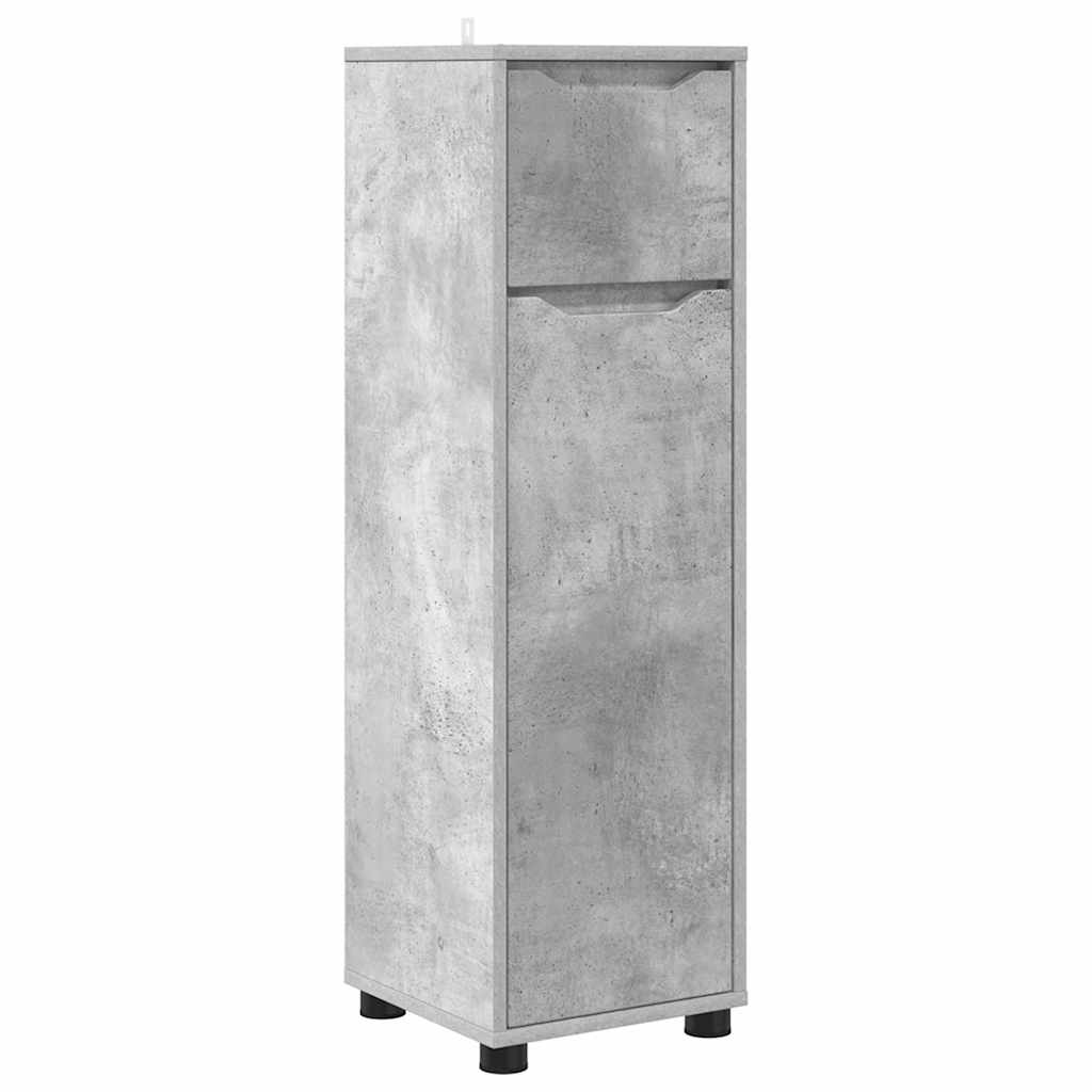 Gabinete de Baño con cajón Gris Concreto 30,5 x 30 x 101 cm