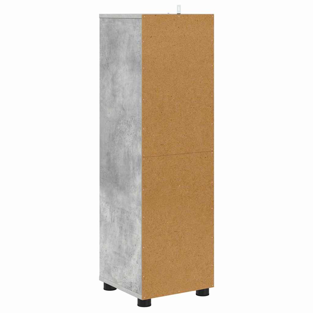 Gabinete de Baño con cajón Gris Concreto 30,5 x 30 x 101 cm
