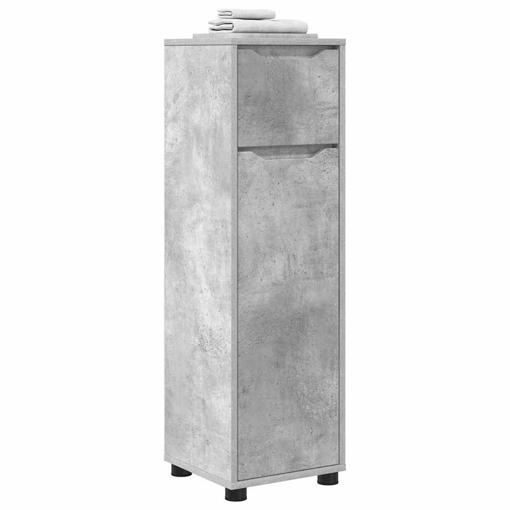 Gabinete de Baño con cajón Gris Concreto 30,5 x 30 x 101 cm