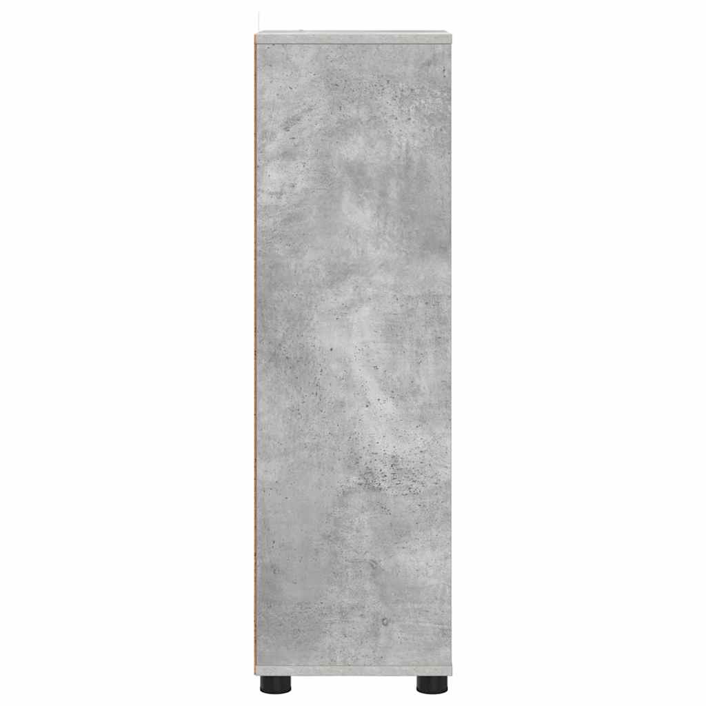 Gabinete de Baño con cajón Gris Concreto 30,5 x 30 x 101 cm