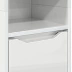 Gabinete de Baño con estante brillante 30,5 x 30 x 195 cm