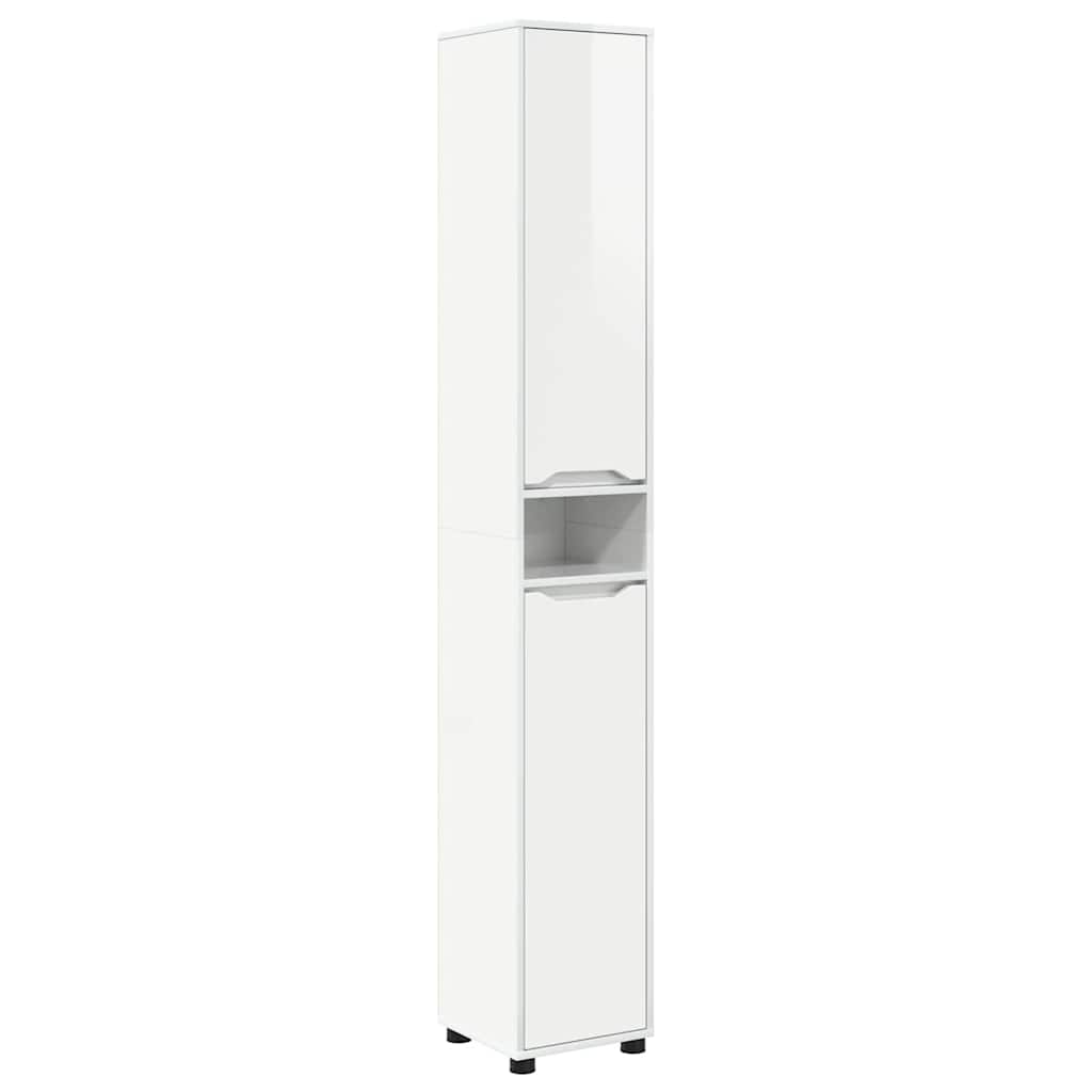 Gabinete de Baño con estante brillante 30,5 x 30 x 195 cm