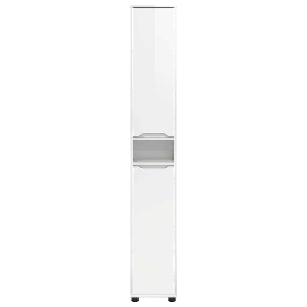 Gabinete de Baño con estante brillante 30,5 x 30 x 195 cm