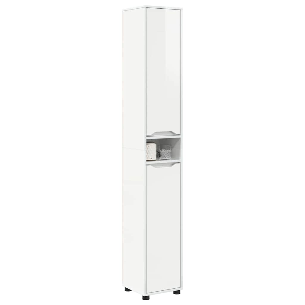 Gabinete de Baño con estante brillante 30,5 x 30 x 195 cm