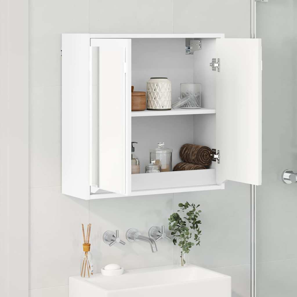 Armario con espejo de baño 60 x 20 x 60 cm Madera contrachapada