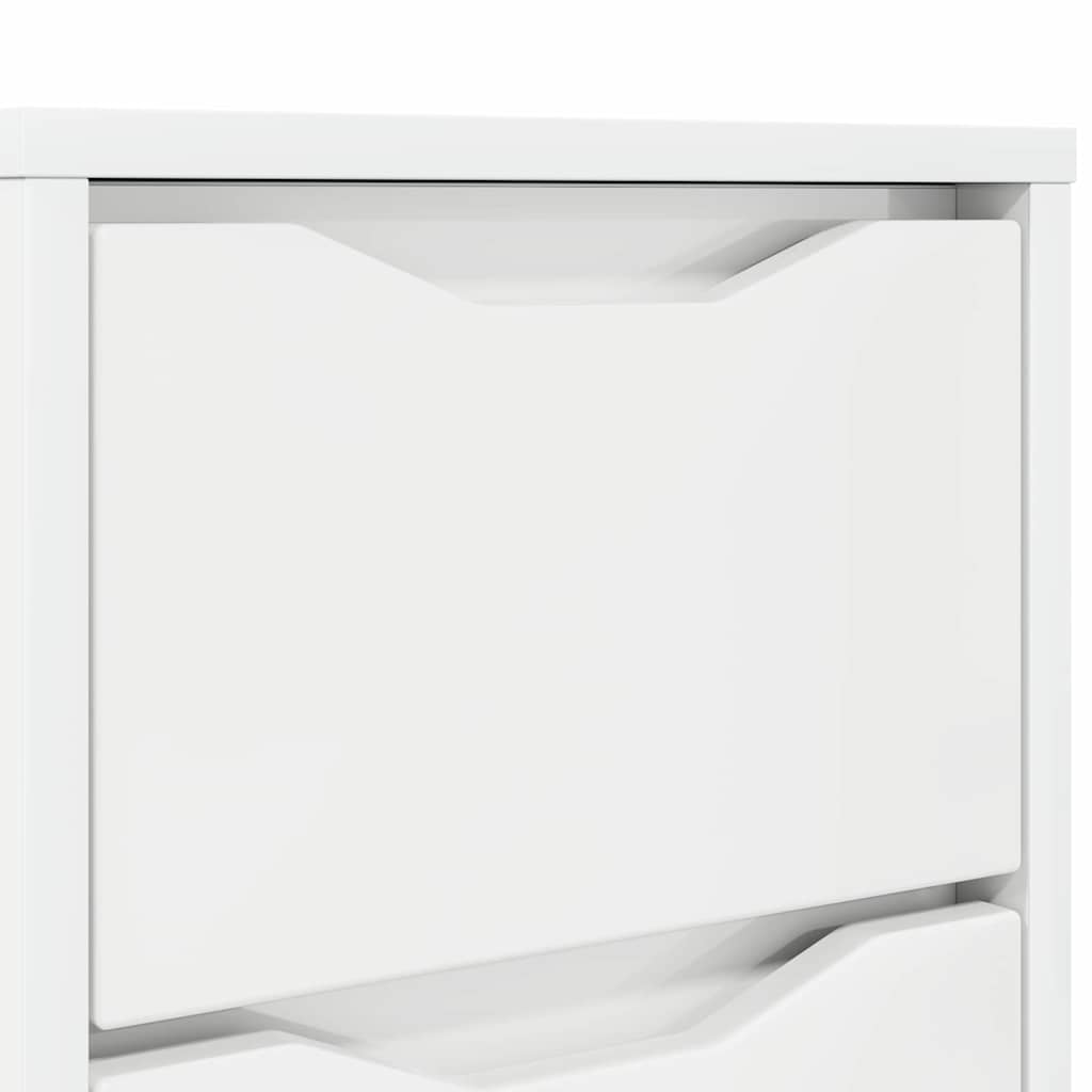 Mesa de Noche brillante 30,5 x 30 x 43 cm Madera contrachapada