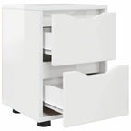 Mesa de Noche brillante 30,5 x 30 x 43 cm Madera contrachapada