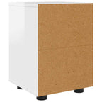 Mesa de Noche brillante 30,5 x 30 x 43 cm Madera contrachapada
