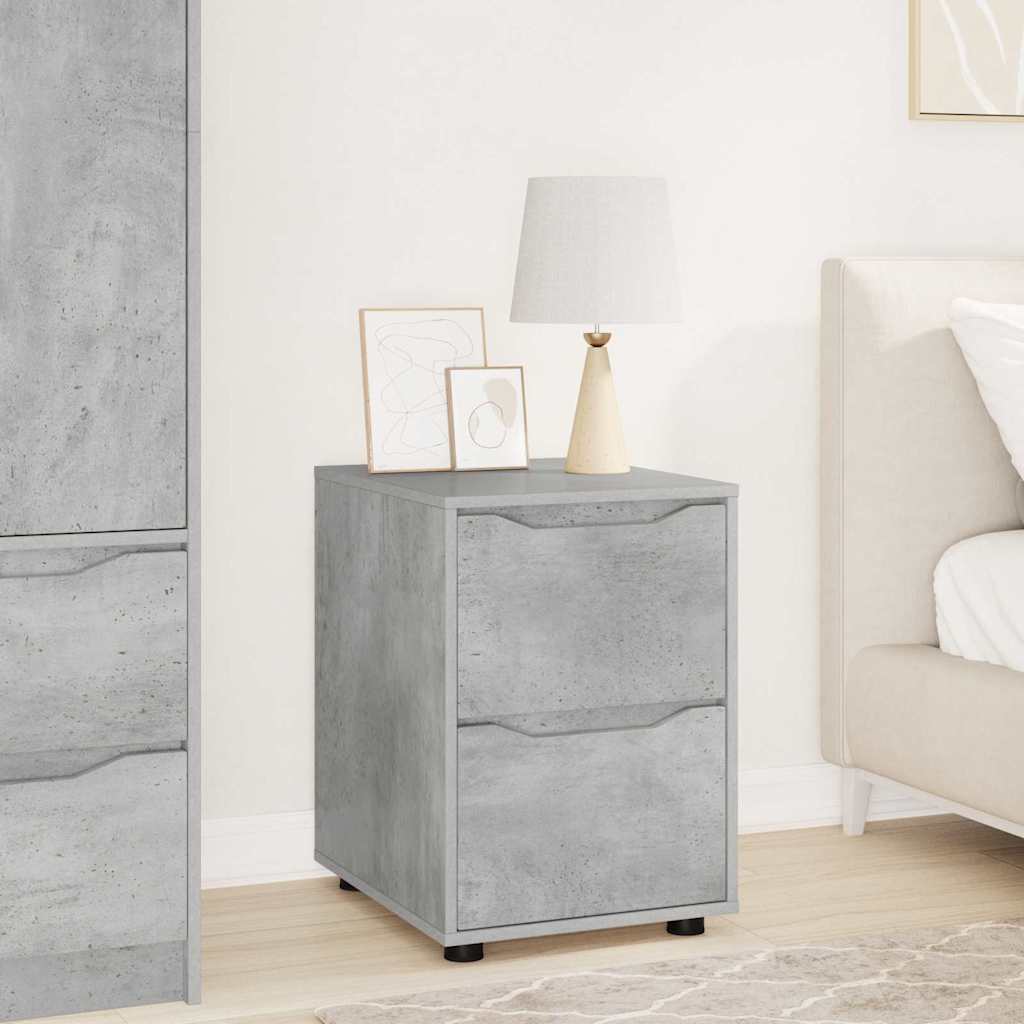 Concrete Grey Storage Cabinet 40 x 48 x 105 cm
