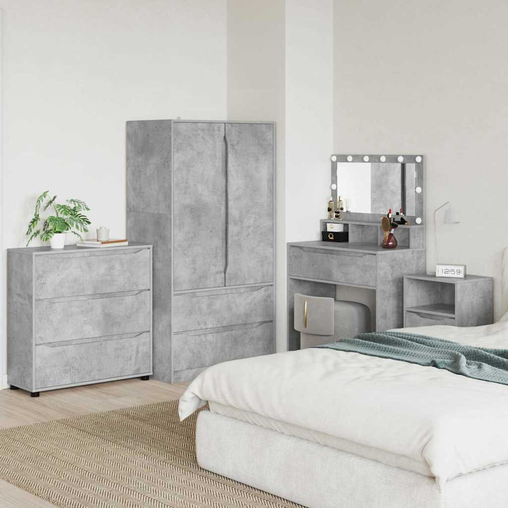 Concrete Grey Storage Cabinet 40 x 48 x 105 cm
