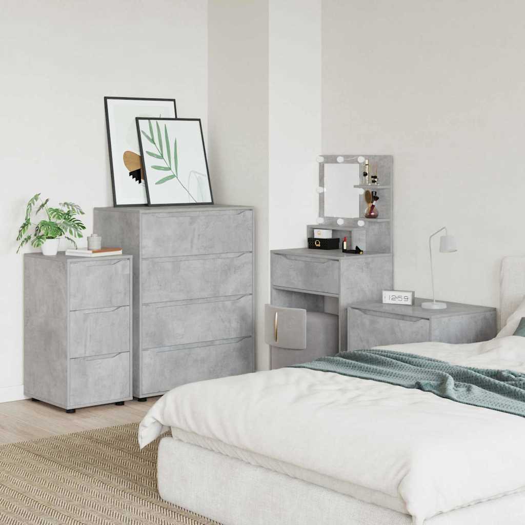 Concrete Grey Storage Cabinet 40 x 48 x 105 cm