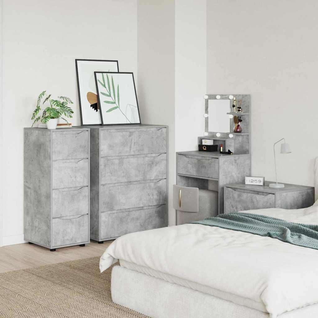 Armario de almacenamiento Gris Concreto 40 x 48 x 105 cm