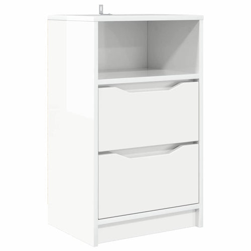 High Gloss Nightstand 40 x 30 x 467 cm Plywood