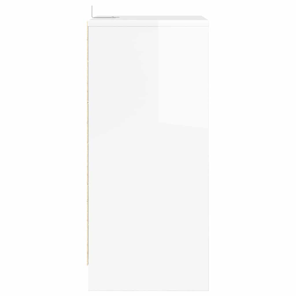 Mesa de Noche brillante 40 x 30 x 467 cm Madera contrachapada