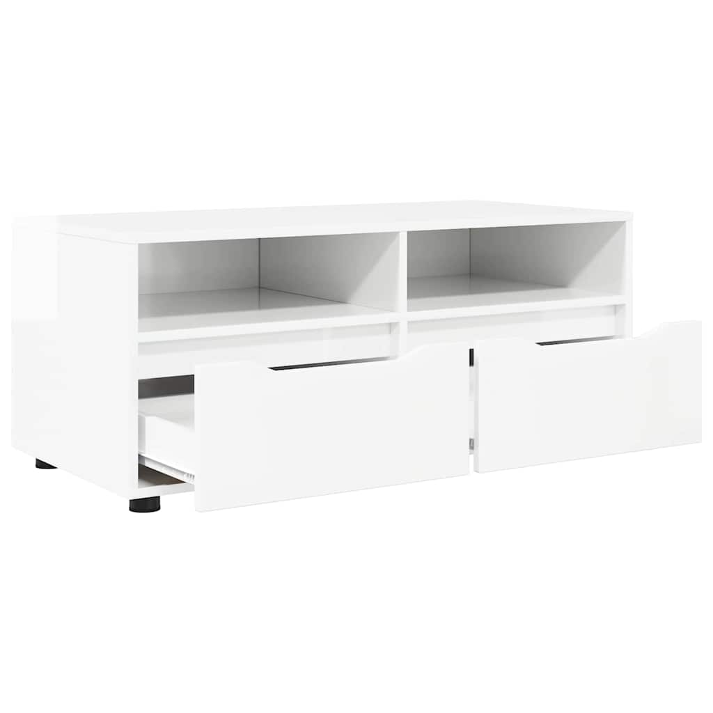 Gabinete de TV brillante 100 x 48 x 43 cm Madera contrachapada
