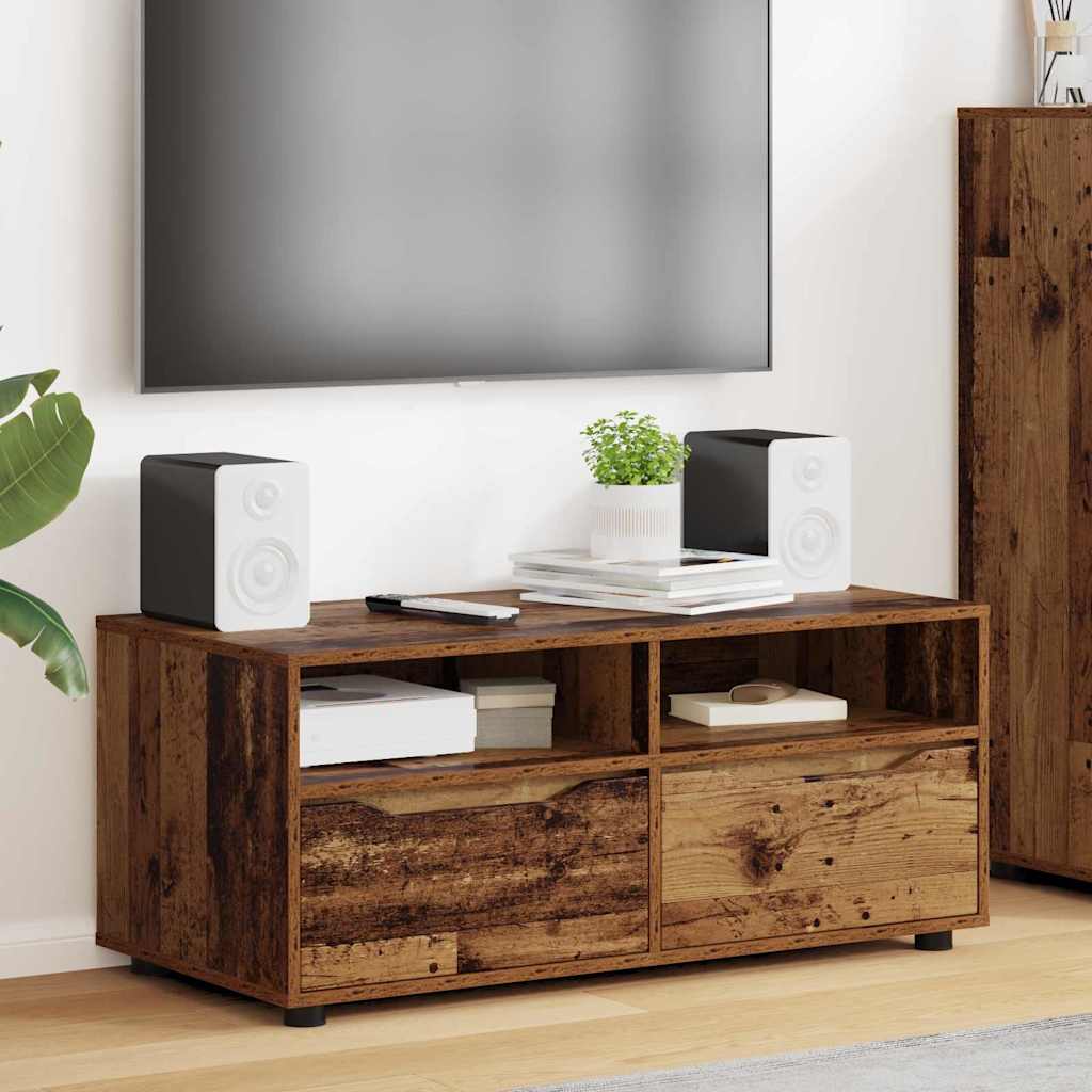 Gabinete de TV brillante 100 x 48 x 43 cm Madera contrachapada