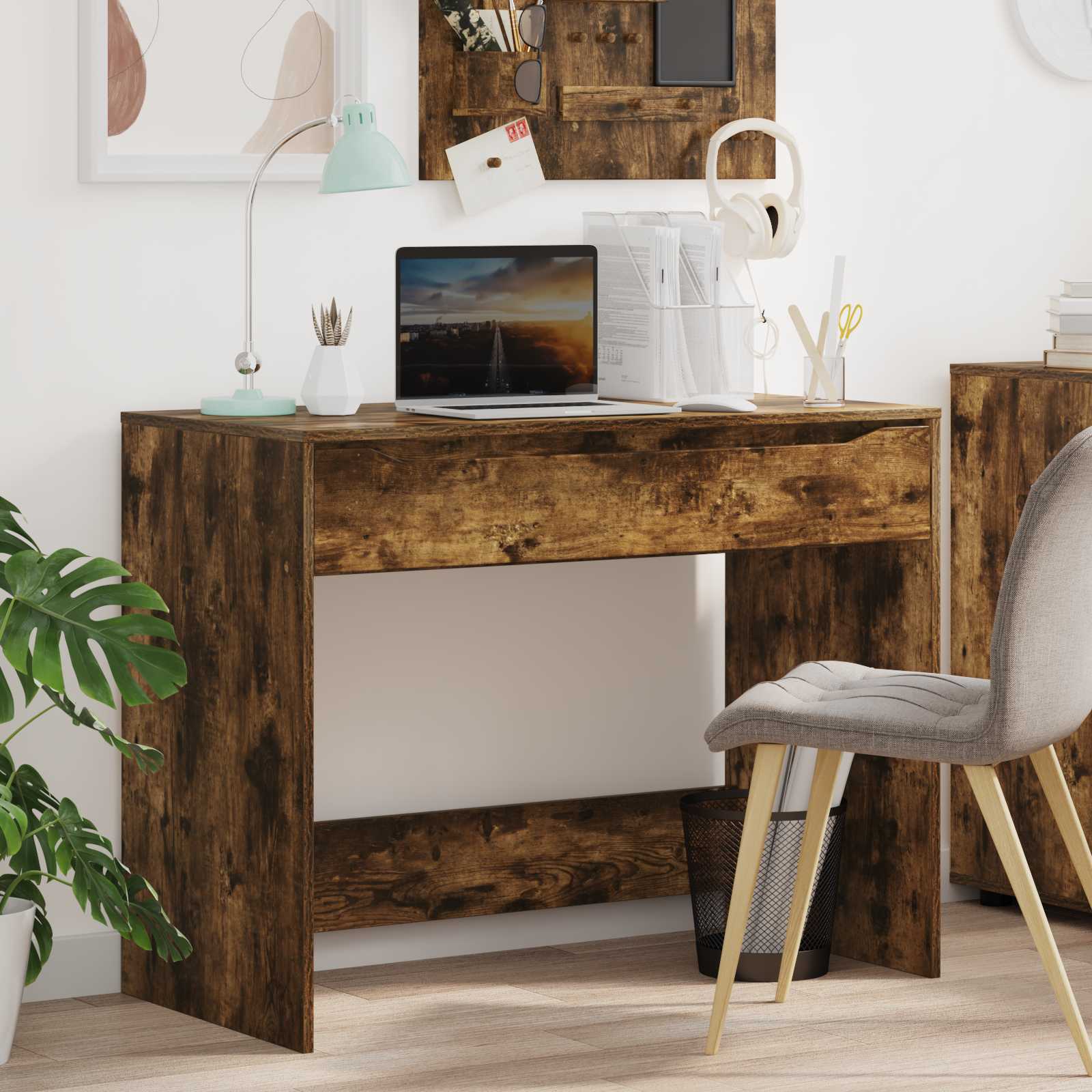 High Gloss Desk 100 x 50 x 78 cm Engineered Wood