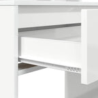 Mesas de tocador de dormitorio brillante 80 x 39,6 x 135 cm