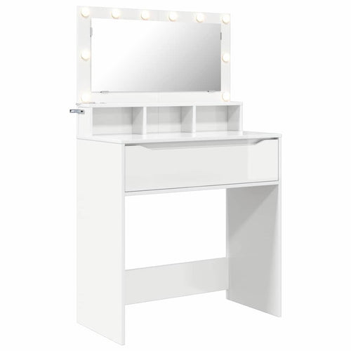 Glossy bedroom dressing tables 80 x 39.6 x 135 cm