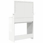 Mesas de tocador de dormitorio brillante 80 x 39,6 x 135 cm