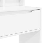 Mesas de tocador de dormitorio brillante 80 x 39,6 x 135 cm