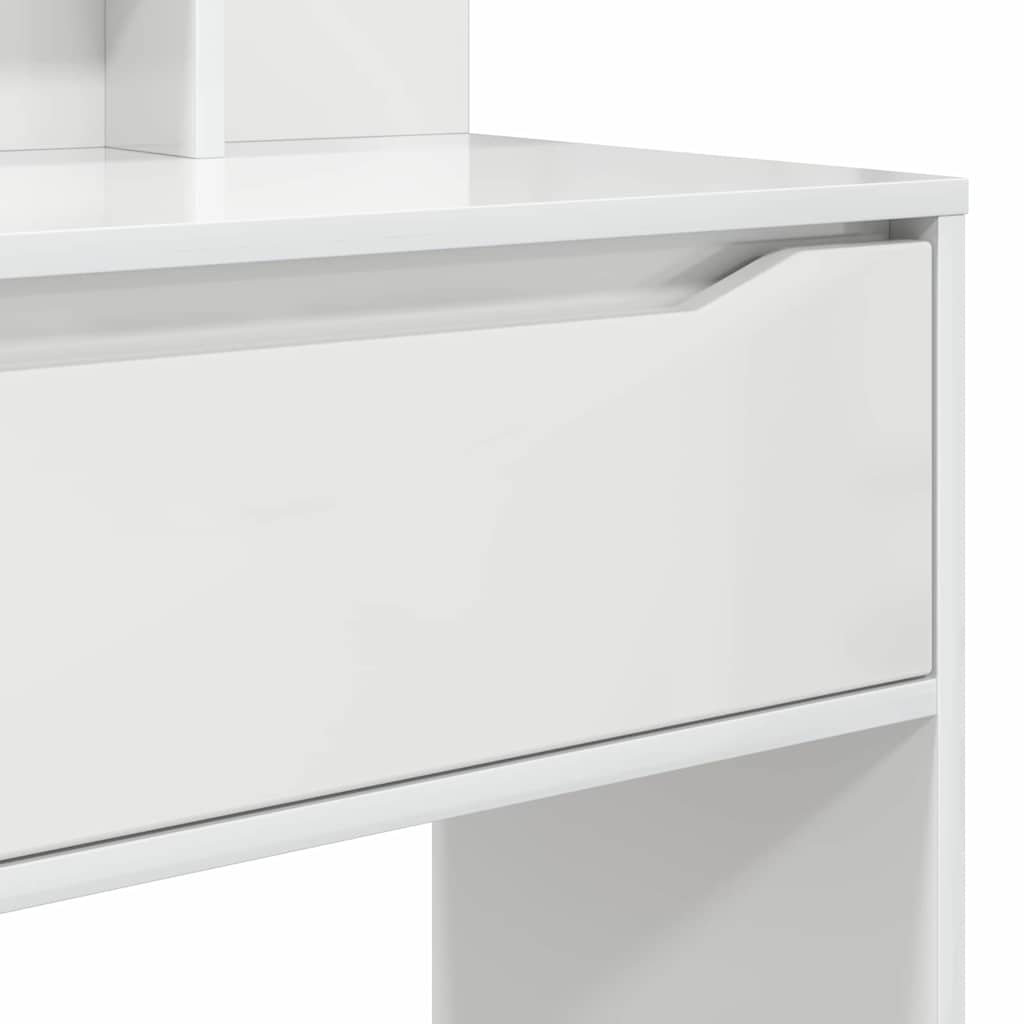 Mesas de tocador de dormitorio brillante 80 x 39,6 x 135 cm