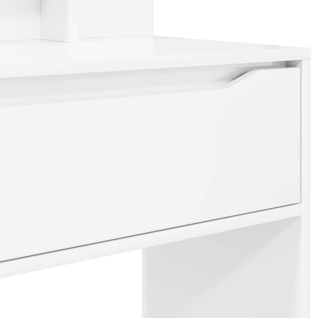 Mesas de tocador de dormitorio brillante 80 x 39,6 x 135 cm