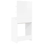 Mesas de tocador de dormitorio brillante 80 x 39,6 x 135 cm
