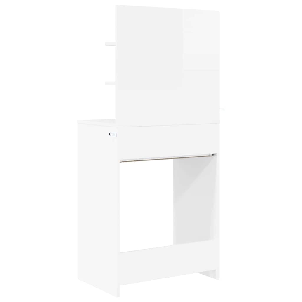 Mesas de tocador de dormitorio brillante 80 x 39,6 x 135 cm