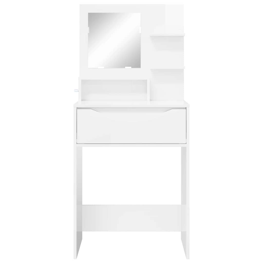 Mesas de tocador de dormitorio brillante 80 x 39,6 x 135 cm