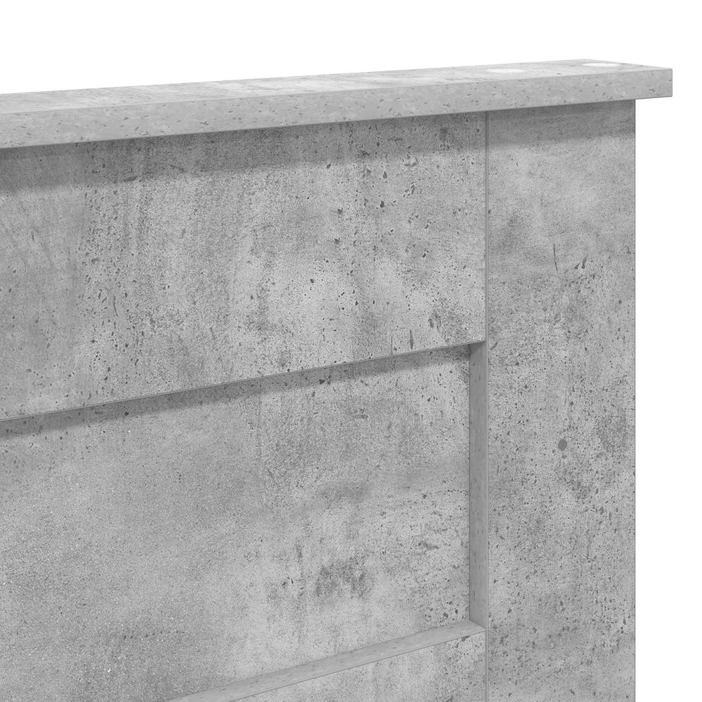 Cabecero Gris Concreto Madera contrachapada