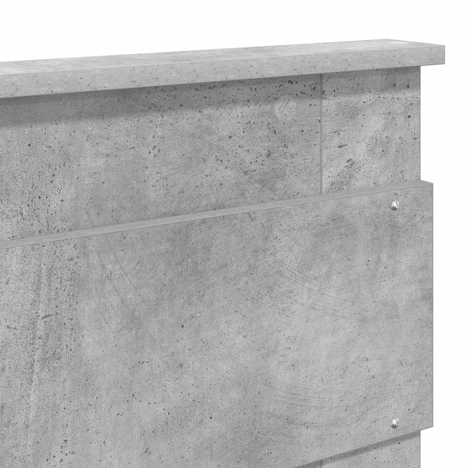 Cabecero Gris Concreto Madera contrachapada