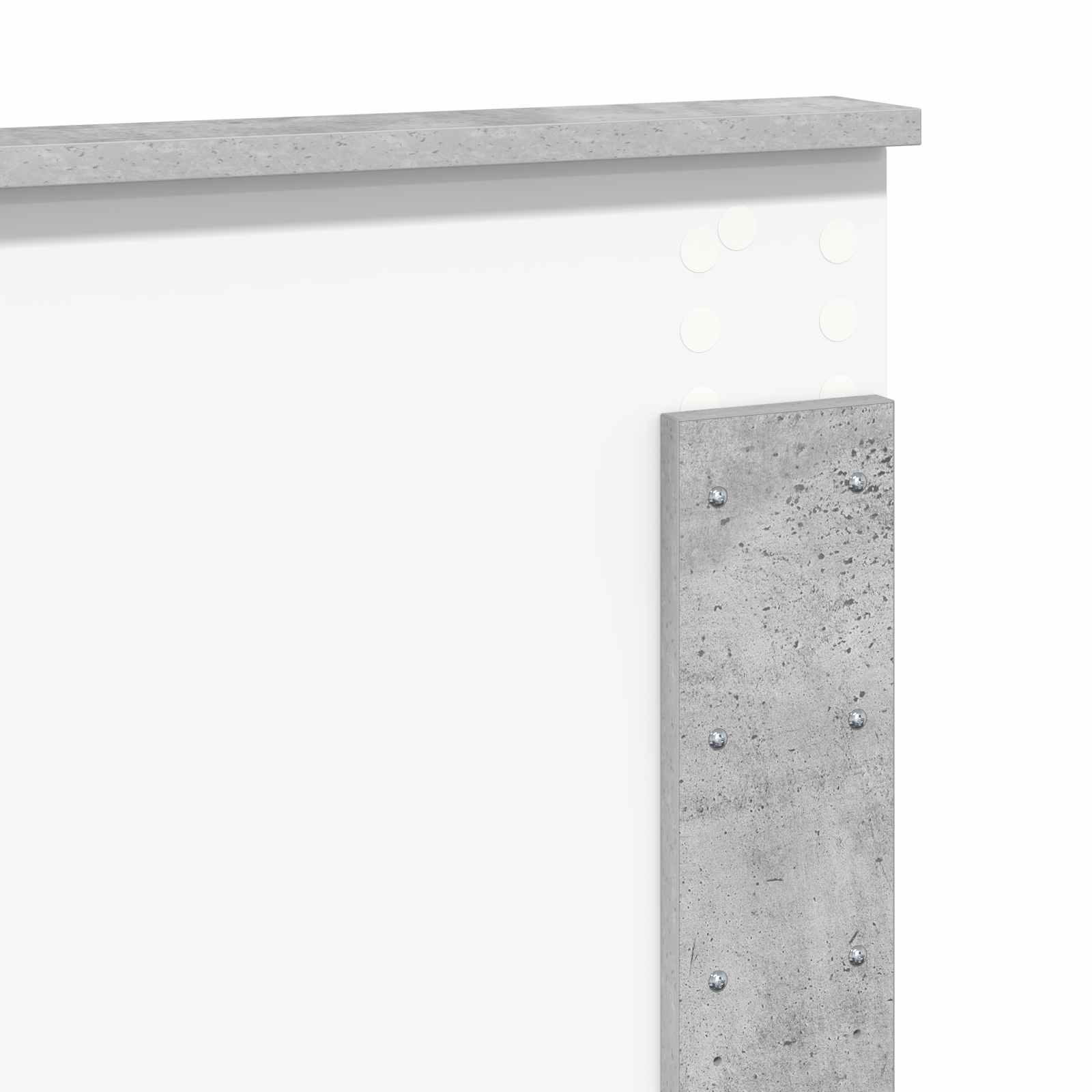 Cabecero Gris Concreto Madera contrachapada