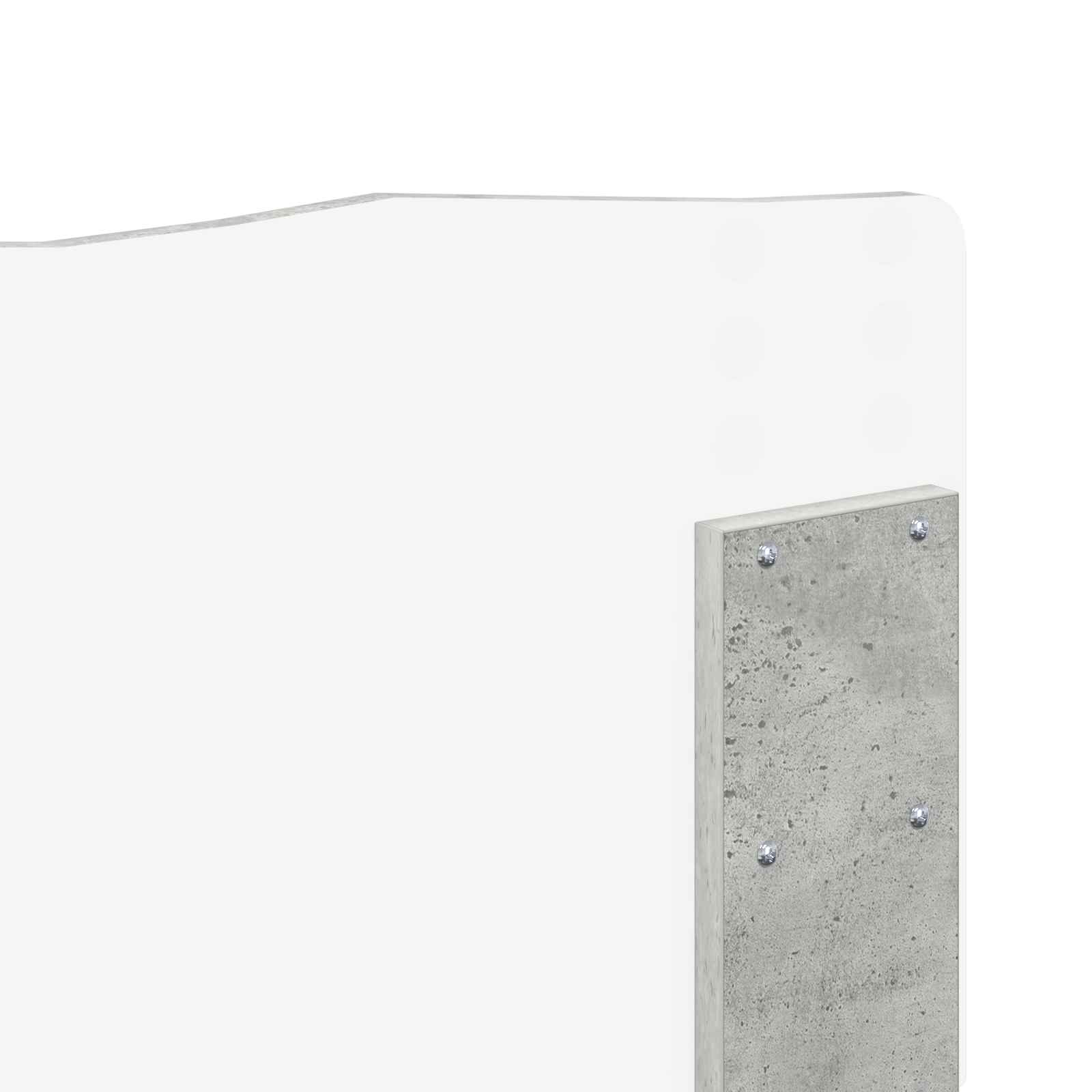 Cabecero Gris Concreto Madera contrachapada