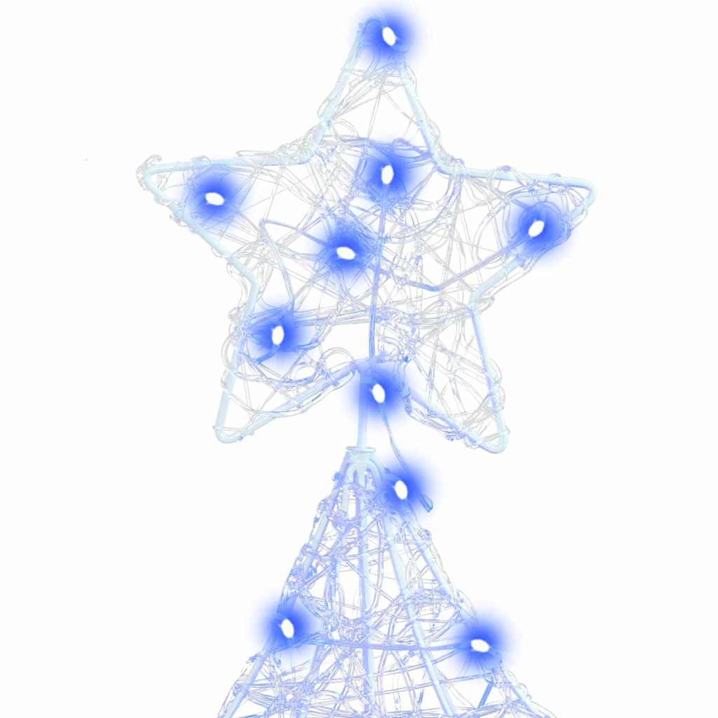 Árbol de Navidad con 100 LED Azul 120 cm Acrílico