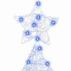 Árbol de Navidad con 100 LED Azul 120 cm Acrílico