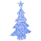 Árbol de Navidad con 100 LED Azul 120 cm Acrílico