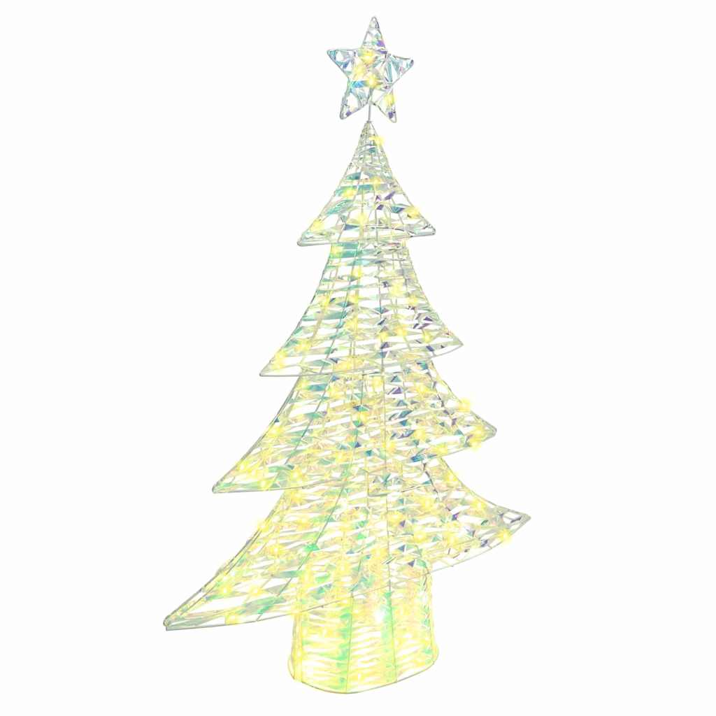 Árbol de Navidad con 120 LED cálido 120,5 cm PET