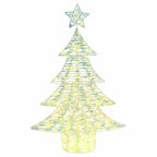 Árbol de Navidad con 120 LED cálido 120,5 cm PET