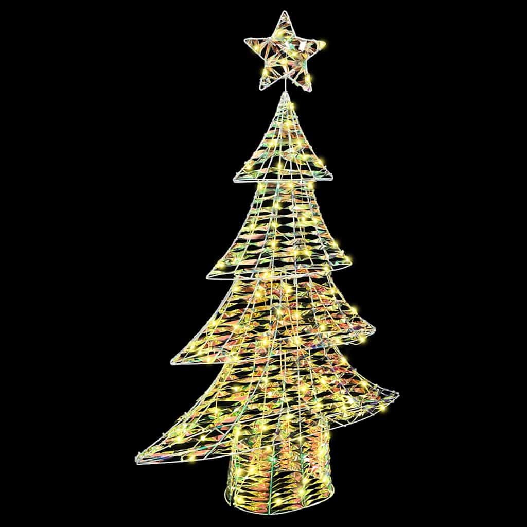 Árbol de Navidad con 120 LED cálido 120,5 cm PET