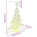 Árbol de Navidad con 120 LED cálido 120,5 cm PET