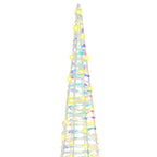 Árbol de Navidad con 90 LED 3 pcs cálido 20 x 20 x 80 cm PET