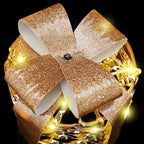 Decoración de caja de regalo 3 pcs cálido 20 x 20 x 20 cm PET