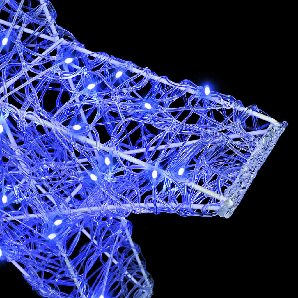 Estrella 3D con 50 LED Azul 55 x 53.5 x 10 cm Acrílico