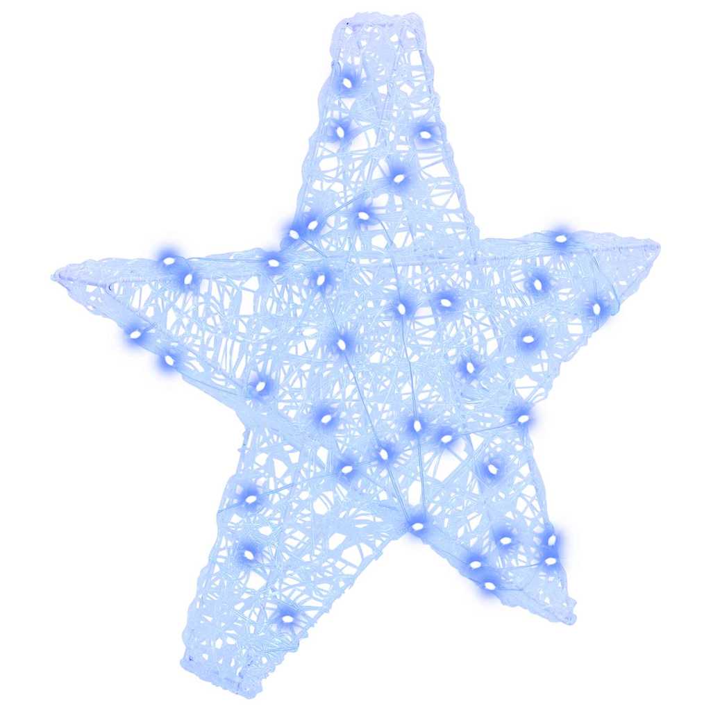 Estrella 3D con 50 LED Azul 55 x 53.5 x 10 cm Acrílico