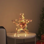 Estrella 3D con 50 LED cálido 55 x 52.5 x 9 cm PET