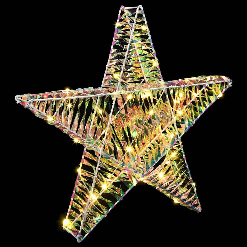 Estrella 3D con 50 LED cálido 55 x 52.5 x 9 cm PET