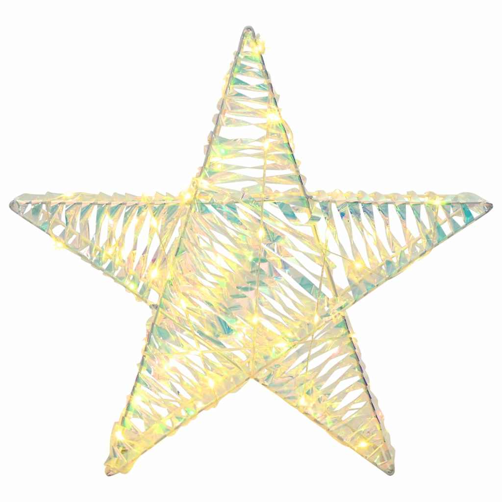Estrella 3D con 50 LED cálido 55 x 52.5 x 9 cm PET