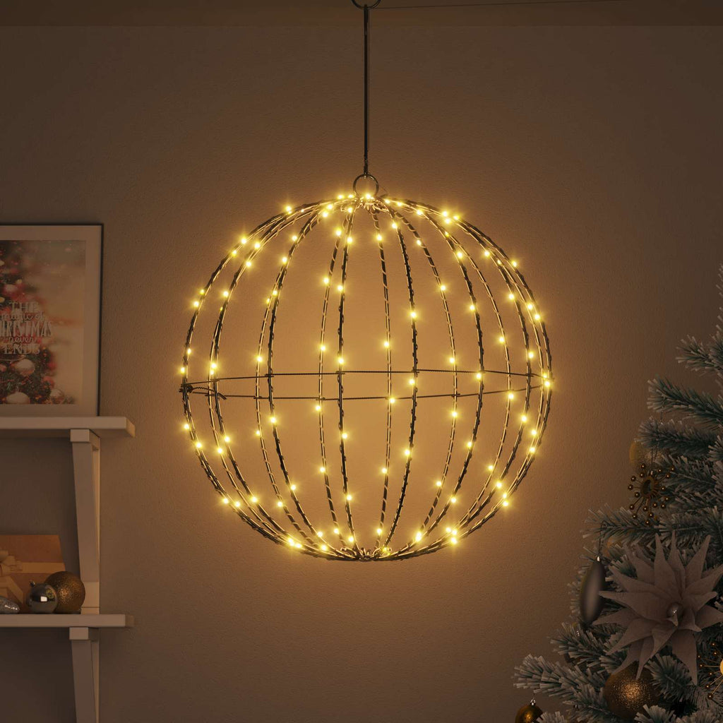 Bola con 160 LED cálido 50,5 x 50,5 x 52 cm Metal