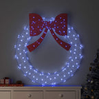 Corona con 150 LED Azul 120 cm Acrílico